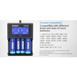 XTAR VC4 SMART akkutöltő 4 csatornás Ni-Mh,Ni-CD,Li-ion,IMR,INR,ICR akkukhoz