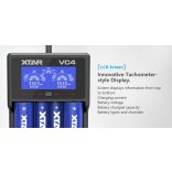 XTAR VC4 SMART akkutöltő 4 csatornás Ni-Mh,Ni-CD,Li-ion,IMR,INR,ICR akkukhoz
