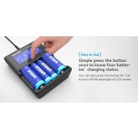 XTAR VC4 SMART akkutöltő 4 csatornás Ni-Mh,Ni-CD,Li-ion,IMR,INR,ICR akkukhoz