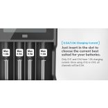 XTAR VC4 SMART akkutöltő 4 csatornás Ni-Mh,Ni-CD,Li-ion,IMR,INR,ICR akkukhoz