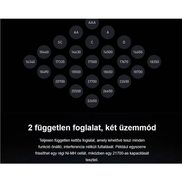 XTAR VX2 PRO Li-ion,LFP,Ni-Mh smart charger+tester