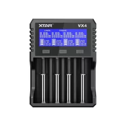 XTAR VX4 KT akkutöltő 4 db akkuhoz  (Li-ion,Ni-Mh,Ni-Cd) + reaktiválás
