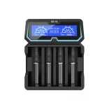 XTAR X4 akkutöltő 4db akkuhoz (Li-ion,Ni-Mh,Ni-Cd)+USB 1A + 230V ADAPTER!