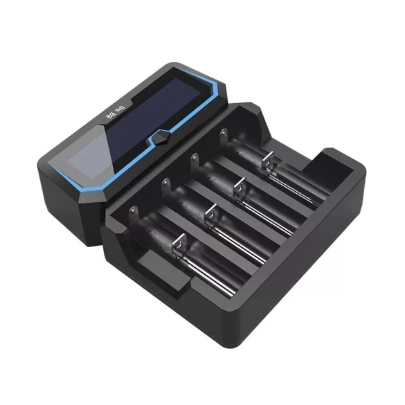 XTAR X4 akkutöltő 4db akkuhoz (Li-ion,Ni-Mh,Ni-Cd)+USB 1A + 230V ADAPTER!