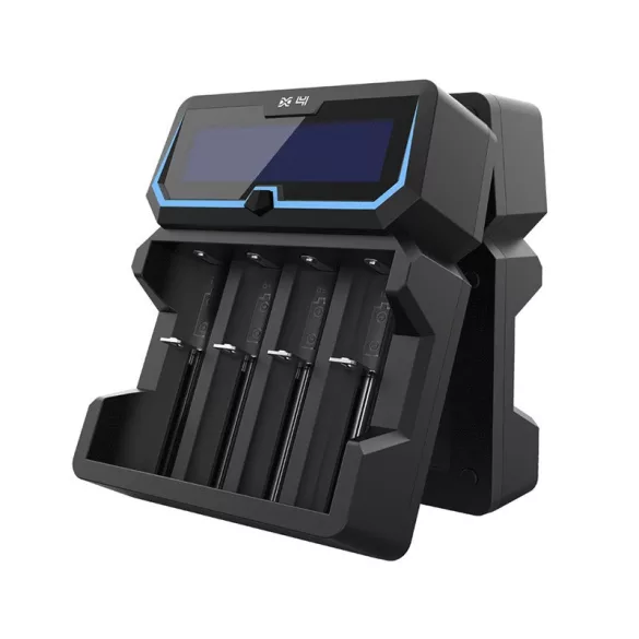 XTAR X4 akkutöltő 4db akkuhoz (Li-ion,Ni-Mh,Ni-Cd)+USB 1A + 230V ADAPTER!