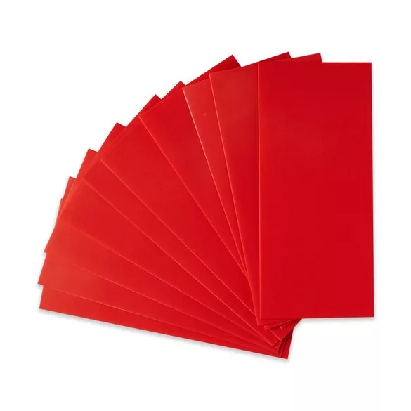 ZSUGORFÓLIA  (zsugorcső) 18650 akkuhoz PIROS 30x72mm (átmérő 18,5mm)1db