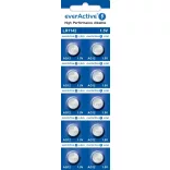 everActive AG12, LR43, LR1142, G12,186  alkáli gombelem bliszteres/10