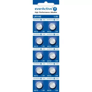 everActive AG12, LR43, LR1142, G12,186  alkáli gombelem bliszteres/10