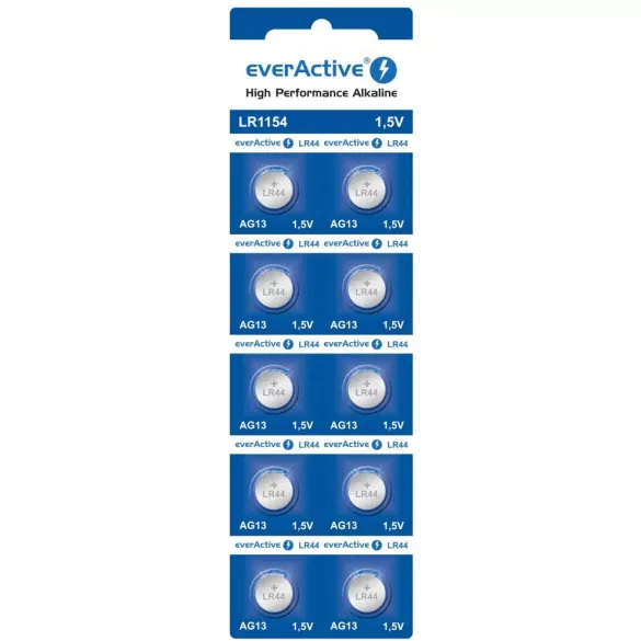 everActive AG13, LR44, LR1154, G13  alkáli gombelem bliszteres/10
