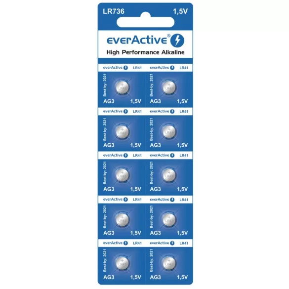 everActive AG3 LR41 (LR736,192) alkáli gombelem 1,5V bl/10