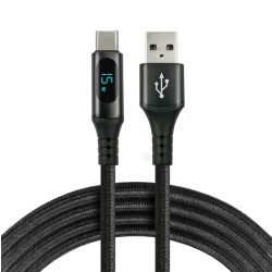   everActive USB 2.0 A - C csatlakozó fonott LCD kábel 1m CBB-1CBL 15w