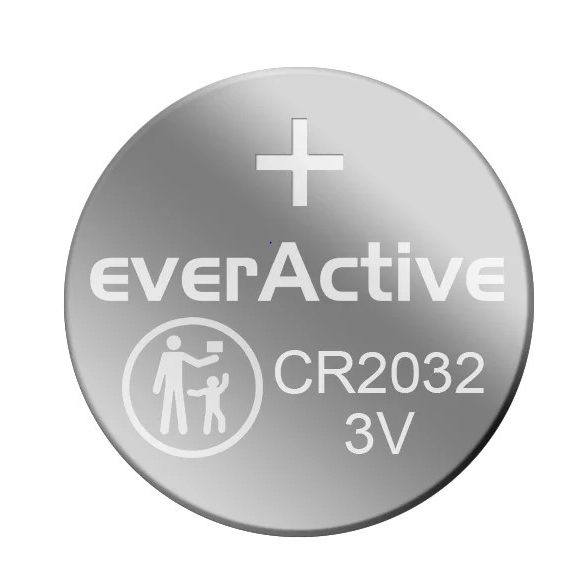 everActive CR2032 lithium gombelem 3V bulk/20 db