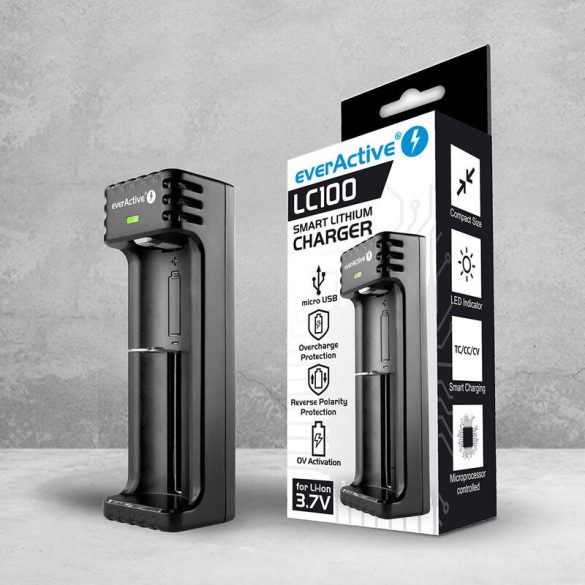 everActive LC-100 Li-ion 1 csatornás akkutöltő