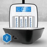 everActive NC1000M professzionális Ni-Mh 4 csatornás akkutöltő