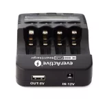 everActive NC1000 PLUS 4 csatornás akku töltő-kisütő-karbantartó +USB