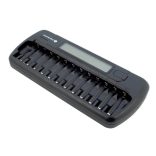 everActive NC-1200 professzionális akkutöltő akár 12db AA vagy AAA akkuhoz