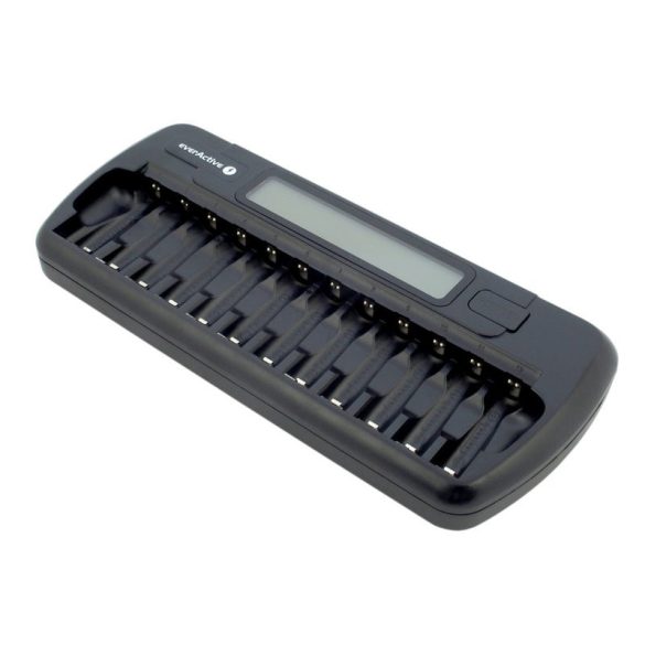 everActive NC-1200 professzionális akkutöltő akár 12db AA vagy AAA akkuhoz