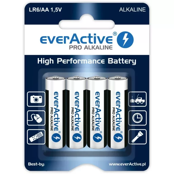 everActive PRO AA (LR6,ceruza) alkáli elem BL/4