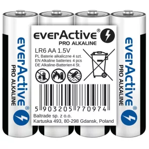 everActive PRO AA (LR6,ceruza) alkáli elem FÓLIA/4