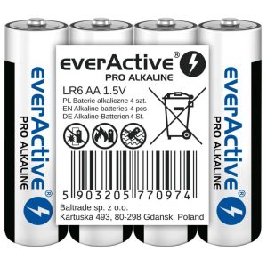 everActive PRO AA (LR6,ceruza) alkáli elem FÓLIA/4