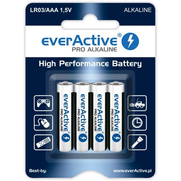everActive PRO AAA (LR03,mikró) alkáli elem BL/4