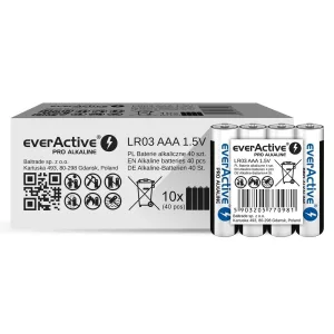 everActive PRO AAA (LR03,mikró) alkáli elem FÓLIÁS/4