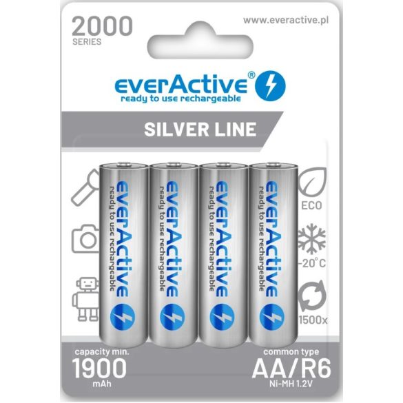 everActive Silver Line AA (HR6) Ni-Mh akku 1,2V 2000mAh BL/4