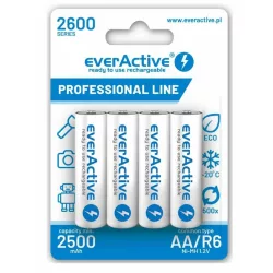   everActive Professional Line AA (HR6) Ni-Mh akku 1,2V 2500mAh BL/4