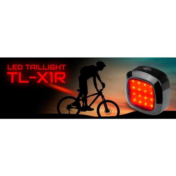 everActive-TL-X1R LED akkus kerékpár lámpa hátsó,50lm