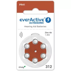   everActive ULTRASONIC hallókészülék elem "312" PR41 BL/6 szín:BARNA