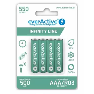 everActive Infinity Line AAA (HR03) Ni-Mh akku 500mAh 1,2V BL/4