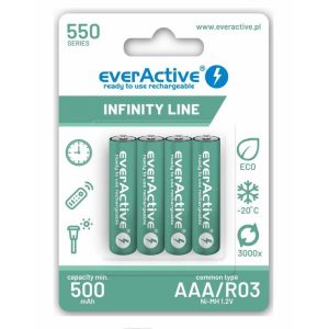 everActive Infinity Line AAA (HR03) Ni-Mh akku 500mAh 1,2V BL/4