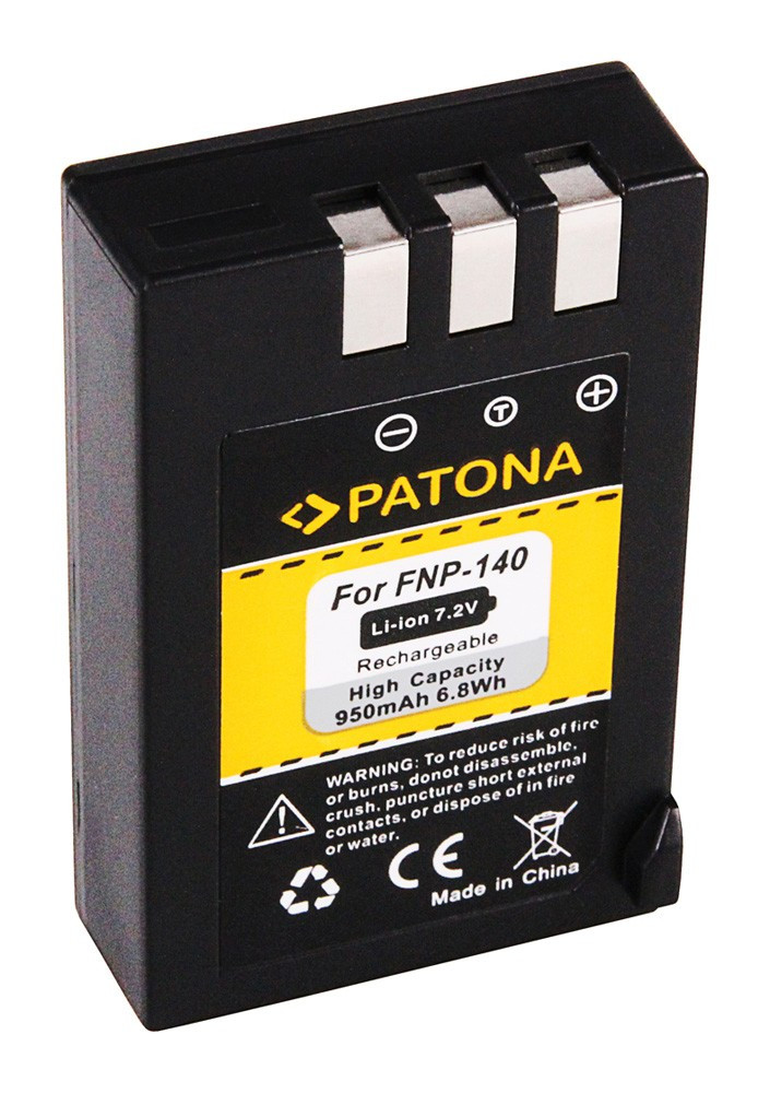 FUJIFILM kamera akku NP-140 FinePix S100FS utángyártott (Patona) 7,2V 950mAh
