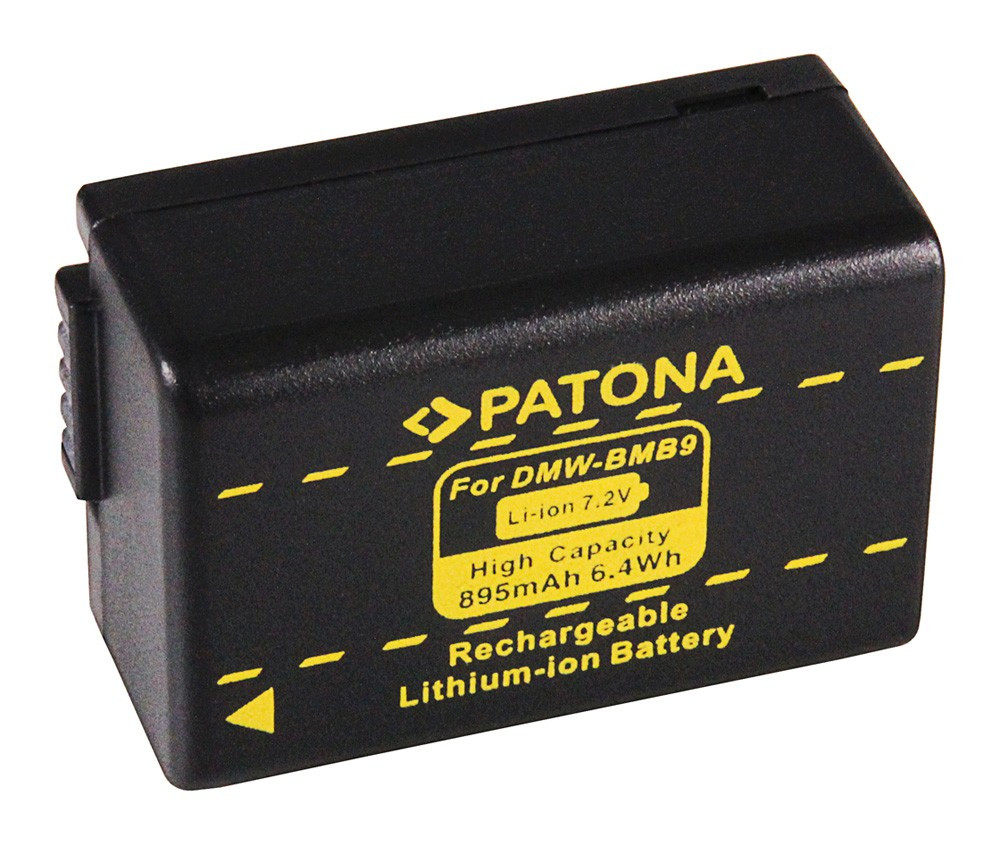 LEICA kamera akku DMW-BMB9 V-Lux V-Lux 2 utángyártott (Patona) 7,2V 895mAh