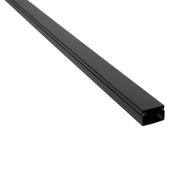 Image of 2m. 25X25 PLASTIC CABLE TRUNKING CT2 BLACK