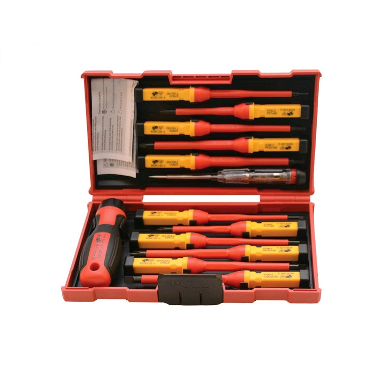 Image of 13PCS VDE INSULATED SCREWDRIVER SET CRV