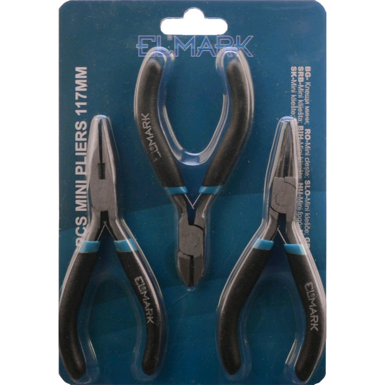 Image of 3PCS MINI PLIERS 117mm