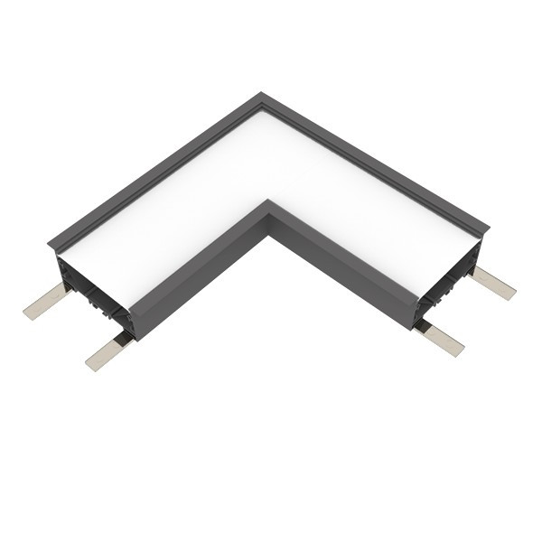 Image of L-CONNECTOR FOR ELMARK PROFILE RECESSED 3000K FEKETE