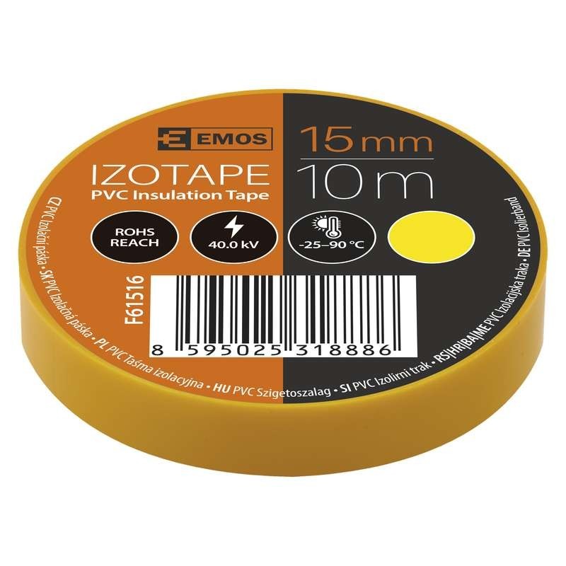 Image of EMOS SZIGETELŐSZALAG 15/10 SÁRGA F61516