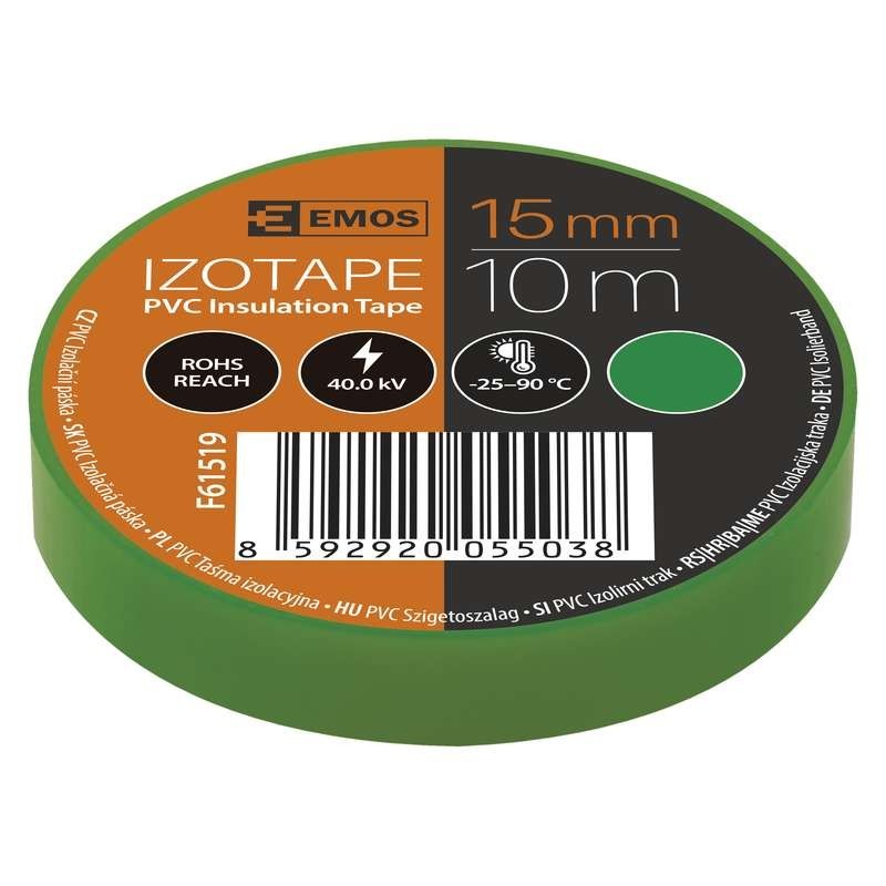 Image of EMOS SZIGETELŐSZALAG 15/10 ZÖLD F61519