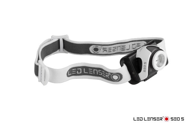Image of LED Lenser SEO5 fejlámpa szürke 3xAAA 180 lm