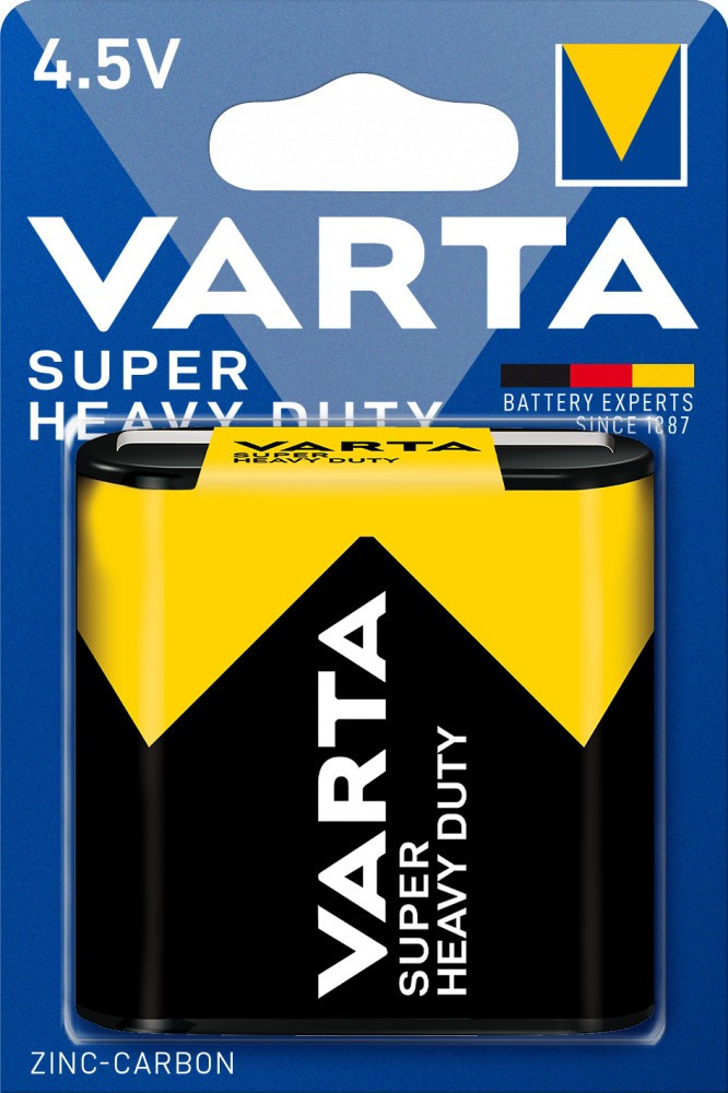 Image of Varta Super Heavy Duty 4,5V féltartós lapos elem (3R12) bl/1