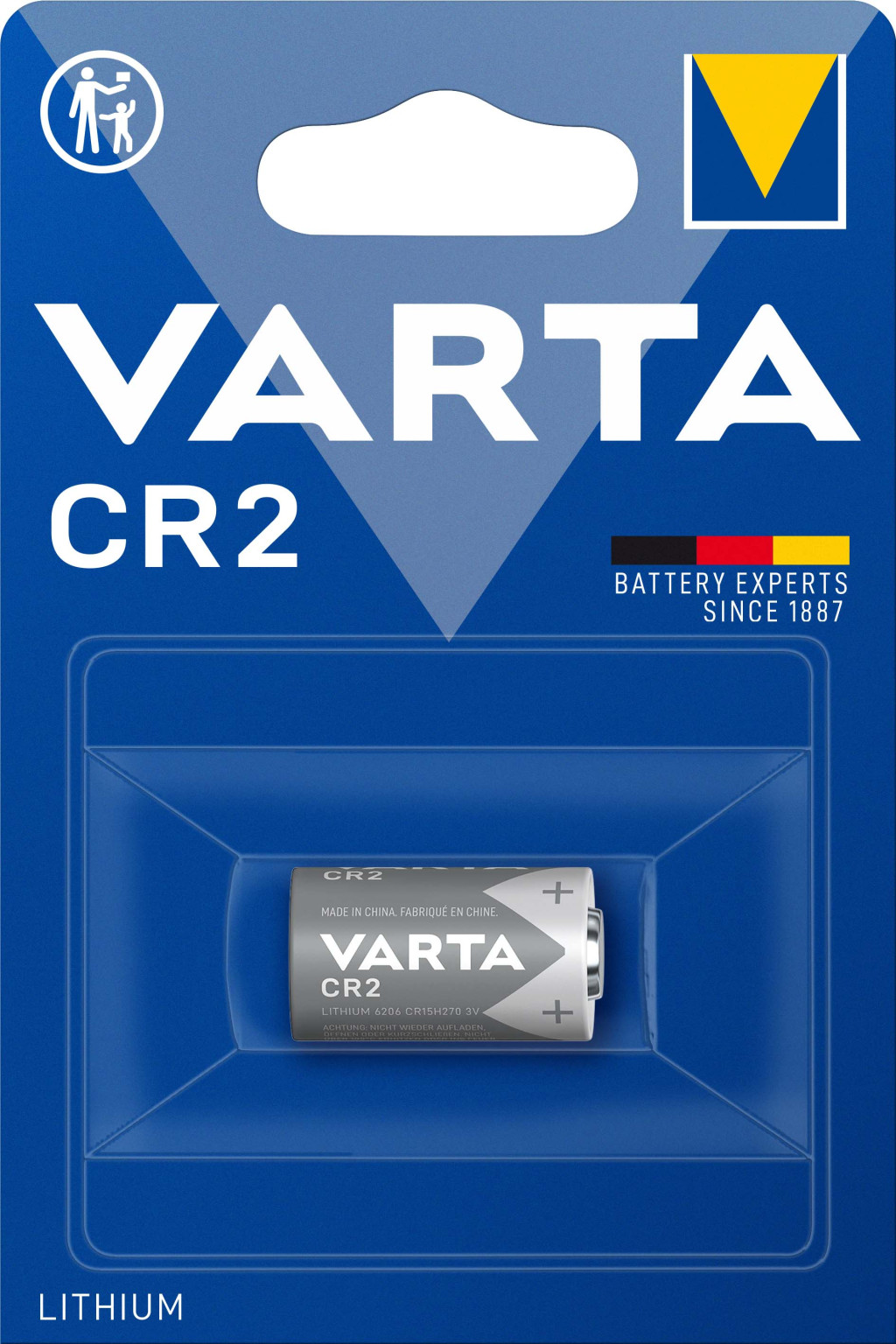 Image of Varta CR2 lithium elem 3V-os bl/1