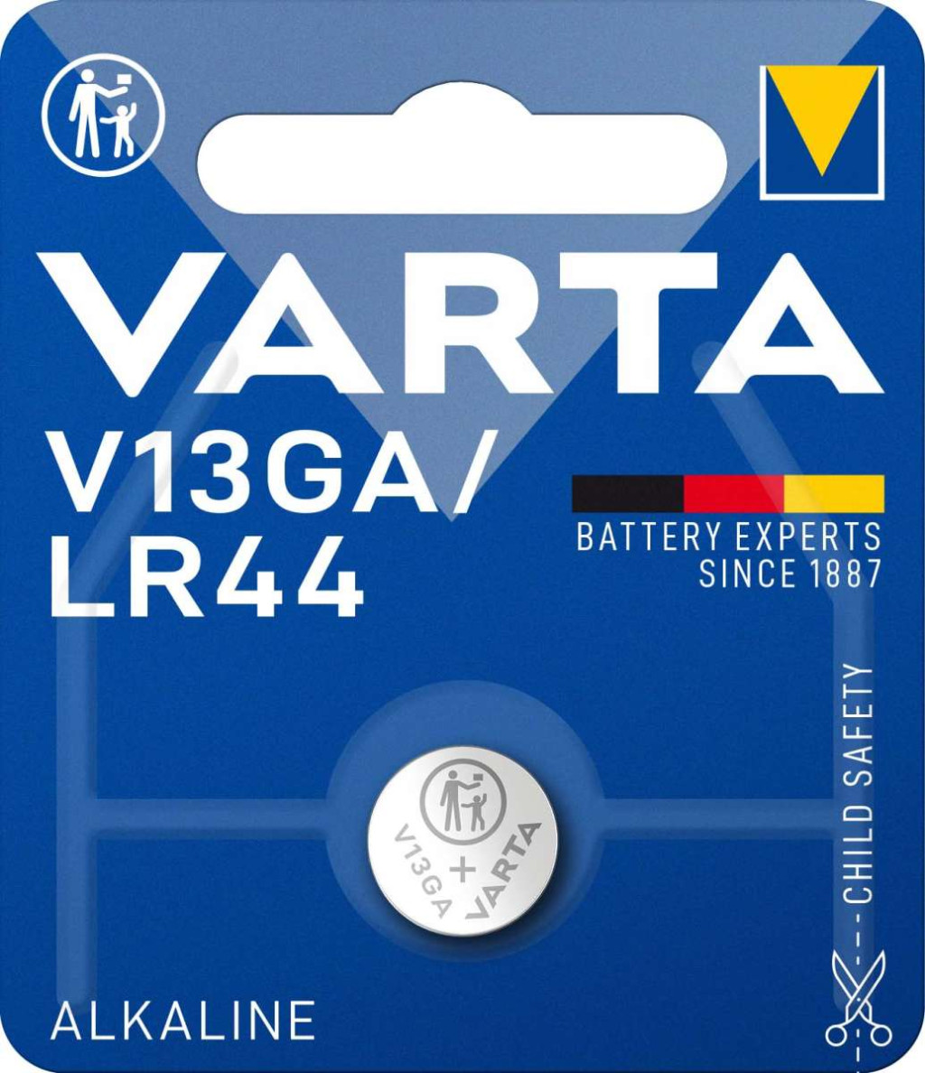 Image of Varta V13GA,LR44 alkáli gombelem bl/1 (4276)