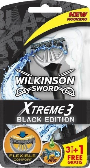 Image of Wilkinson XTREME3 Black 3+1 db-os eldobható borotva